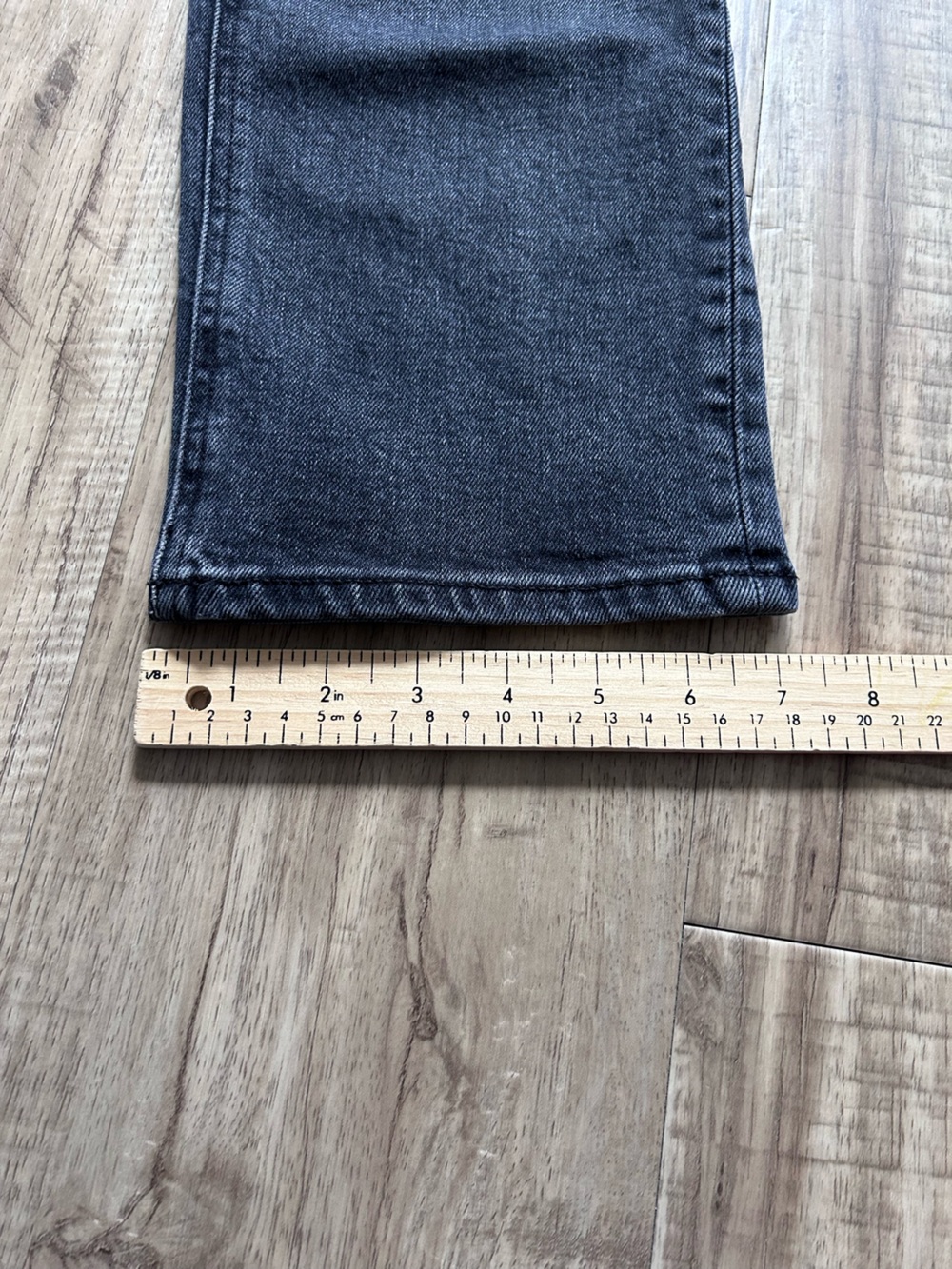 Denim Forum The Arlo Hi-Rise Straight Jean 28L neutral timeless classic - Picture 5 of 11